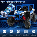24V Children’s UTV with 4 x 100W High-Powered Engine and Remote Control Speed Settings