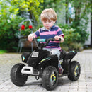 Black 6V Electric Quad ATV Ride-On Toy for Toddlers with 4 Wheels