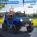 12V Children's Electric Truck with Parental Control, 3 Speed Settings, LED Lights, and Music Feature