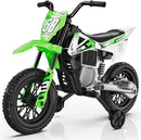 12V Children's Motorcycle, 2X25W Electric Ride-On Bike with Safety Training Wheels