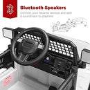 12V Electric Ride-On Car for Kids with Remote, Bluetooth Connectivity, and Lockable Doors