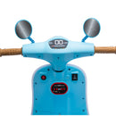 Blue 12V Electric Scooter for Kids 3-6 Years with Backrest and Bluetooth Music