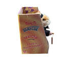 2001 Gemmy Retro Kung Fu Dancing Hamster with Nunchucks in Black Gi