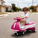 Electric Wiggle Ride Twist Car with Bluetooth Music for Kids Aged 3-8