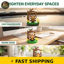 Tustao Adorable Solar-Powered Dancing Monkey Figure for Dashboard Decor
