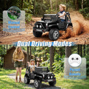 24V 4WD Electric Truck with 800W Motors, Dual Seating, Remote Control, Flower Design