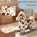 Rabbit-Themed Rocking Horse with Realistic Neigh and Plush Comfort