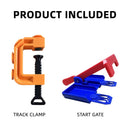 ARSUNOVO Dual Lane Starter Gate and Clamp for Hot Wheels Track