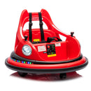 12V Electric Bumper Ride-On Car for Kids 2WD with RC 360 Spin, Bluetooth, LED Lights, and Safety Belt for Ages 1.5-5 Years