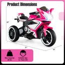 Mini Electric Motorcycle for Kids with LED Lights and 6V Battery Power