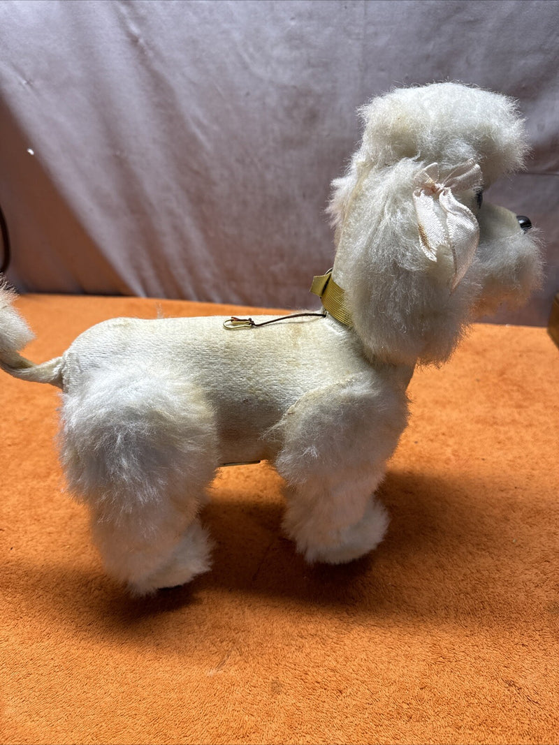 Vintage 1960s Battery Operated Walking Poodle Dog Toy from Japan