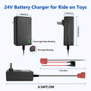 24V Battery Charger and Wire Harness for Ride-On Toys