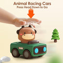iPlay iLearn Push-and-Play Friction Cars for Toddlers Aged 1-3