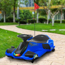 Blue 12V Electric Drifting Go Kart with Gradual Acceleration, Sound, and Illumination
