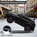 Licensed Black 12V Electric Land Rover Ride-On Car for Kids with Remote