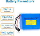 24V 4Ah Lithium-Ion Battery Pack for Children's Ride-On Vehicles with Rapid Charger