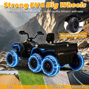 24V Electric 4WD UTV for Kids - 2-Seater ATV with 4x200W Motors, EVA Tires, and LED Lighting