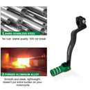 Green Folding Shift Lever for KLX 110 Motorcycle Gear Shifter