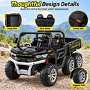 24V Electric 4WD Kids Dump Truck with Remote Control and Two-Seater Design