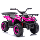 24V 80W Children’s Off-Road ATV with Non-Slip Tires, LED Illumination, Bluetooth Connectivity, and Storage Compartment