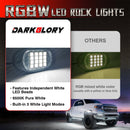 4-Pack RGBW LED Rock Lighting for UTVs, ATVs, Golf Carts, RZRs, SXSs, Trucks, and Jeeps