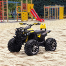 12V Children's Electric ATV Quad with Realistic Headlights and Wide Tires
