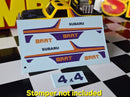 💦 Waterslide Decals for Yellow Subaru Brat Schaper Stomper 4x4 Truck