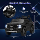 12V Black Ford Ranger Ride-On Car for Kids