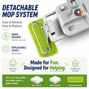 KidsCleanCar 12V Ride-On Car with Mop for Fun Cleaning Adventures