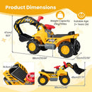 OLAKIDS Versatile 3-in-1 Excavator and Bulldozer Toy for Toddlers