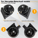 FARBIN Waterproof Car Horn for Mercedes Benz with Loud High and Low Tones