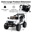 12V Dual-Seater Kids Ride-On Truck with Remote Control, LED Lights, and MP3 Player