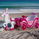 Huffy Disney Princess Magical Horse and Carriage 6V Ride-On Vehicle, Pink