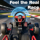 IWDOORIDE Red Electric Drift Kart for Kids with Dual Motors, 24V