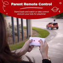 12V Electric Ride-On Car for Kids with Remote, Bluetooth Connectivity, and Lockable Doors