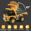 Metal Remote Control Excavator and Dump Truck Toy Set with 2.4GHz Technology