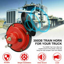 Dual 12V 300DB High-Volume Train Air Horn for Motorcycles, Cars, Trucks, SUVs, and Boats