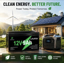 12V 9Ah Lithium Power Source for Ride-On Toys, Fish Finders, and Security Systems