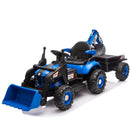 24V Electric Ride-On Tractor Toy for Kids with Versatile 4-in-1 Attachments