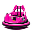 12V Electric Bumper Car for Kids with Remote Control, LED Lights, Bluetooth, and 360 Degree Spin
