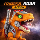 Orange Dinosaur Battery-Powered Ride-On Car for Toddlers