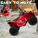 12V Electric Kids Ride-On ATV Quad Car with MP3 Player & Lights