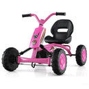 Kids 4-Wheel Pedal Go-Kart with Steering Handlebars for Toddlers