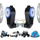 2 Pack of 12V RS550 High-Speed Gearbox Motors for Kids Ride-On Vehicles