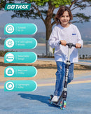 Gotrax K03 Kids Kick Scooter with 5" LED Wheels and Adjustable Handlebar