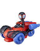 Spidey and Friends Glow Tech Techno-Racer Vehicle Featuring Miles Morales