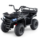 24V Electric ATV Ride-On Toy for Kids with Spring Suspension and LED Lights