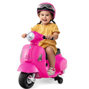 Children's Electric Motorcycle with Training Wheels, Headlight, Horn, and 6V Battery