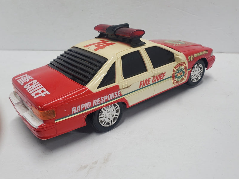 1994 Bright Fire Chief Rapid Response 911 Battery Operated Car Toy