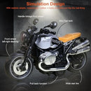Set of 4 Pull-Back Motorcycles for Children with Sound and Light Features, 1:12 Scale Die-Cast Toys